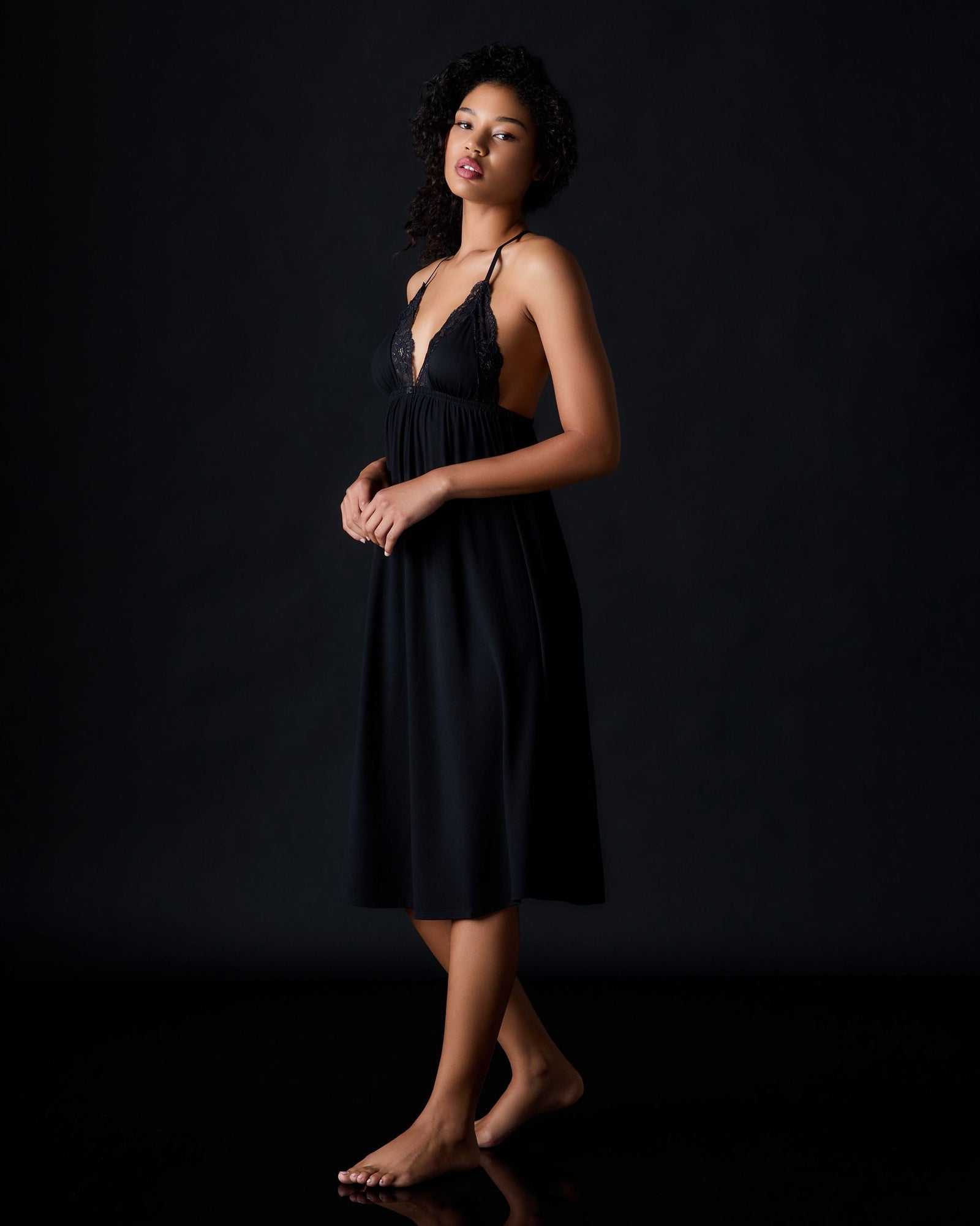 Emma Long Chemise | Noir