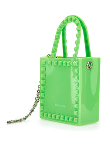 Girls | Pvc Shopper-Style Minibag | Sage Green