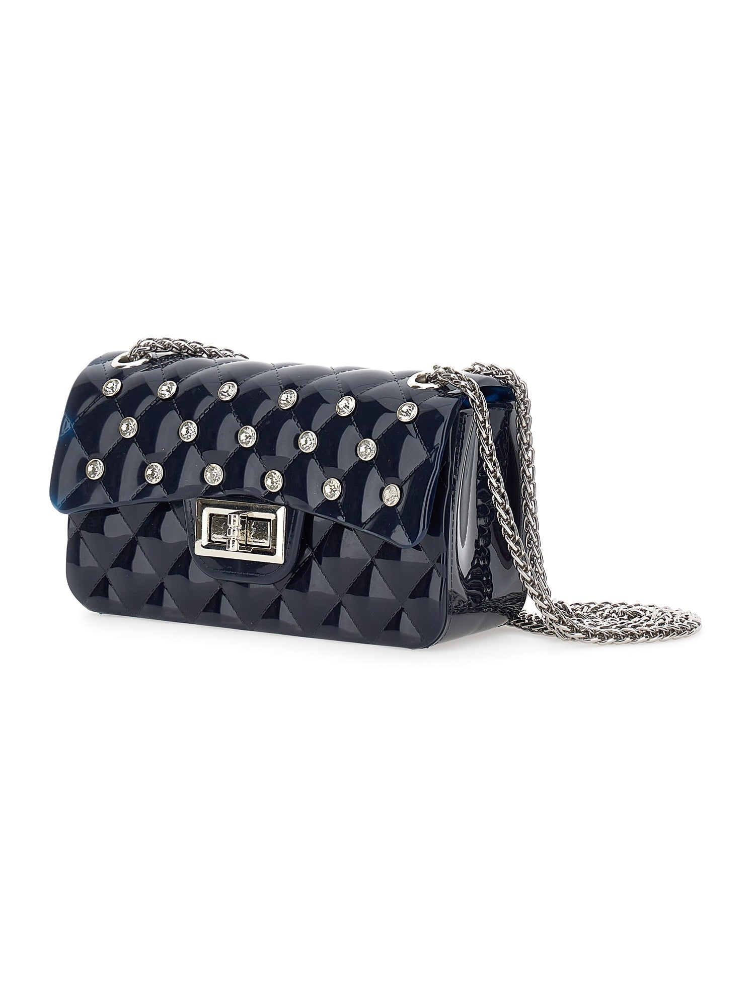 Girls | Pvc Shoulder Bag | Blue/Grey