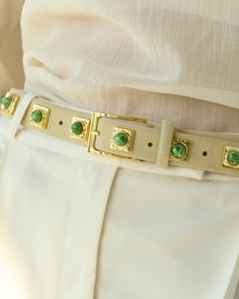 No. 2 Belt | Oat/Green