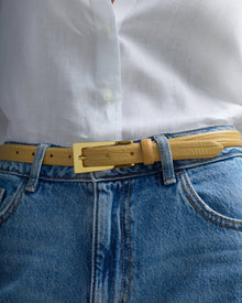 Mini No. 10 Belt | Sand Lizard/Gold