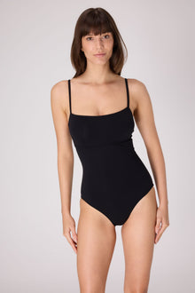 Essential U/W Cut Out  One Piece Suit | Black