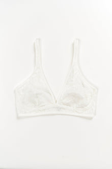 Eden Soft Cup Plunge Bra | Off White