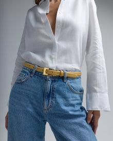 Mini No. 10 Belt | Sand Lizard/Gold