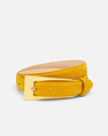 No. 10 Belt | Mustard Suede/Gold