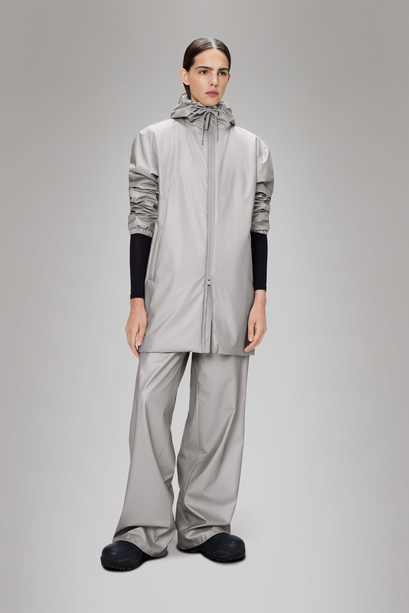 RAINS Lohja Long Insulated Jacket Nimbus Jacket