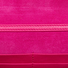 Dior | Pre-Owned Lambskin Cannage DiorAddict Wallet on Chain | Pink/Hot Pink