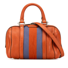Gucci | Pre-Owned Small Leather Web Joy Boston Bag | Orange