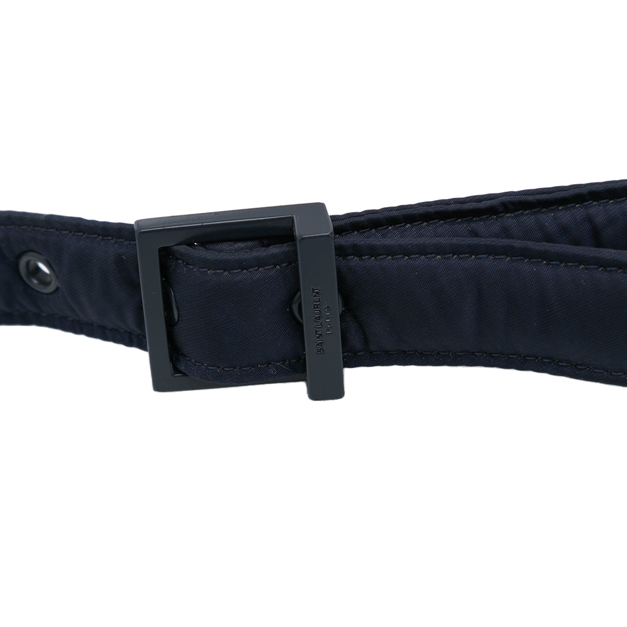 Saint Laurent | Pre-Owned Nylon Le 5 a 7 Shoulder Bag | Blue/Navy