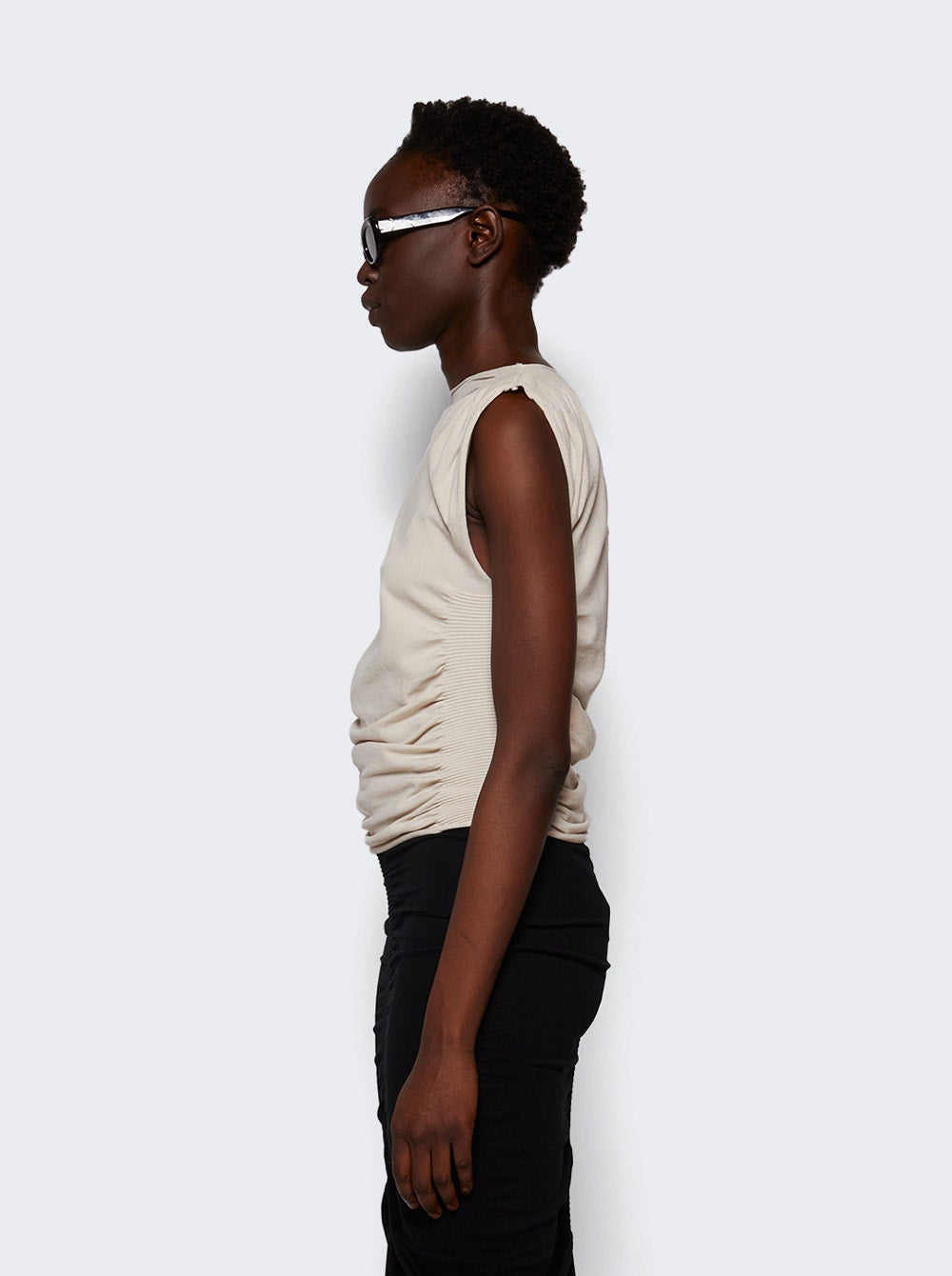 Women | alexanderwang | Ruched Tank Top Cement