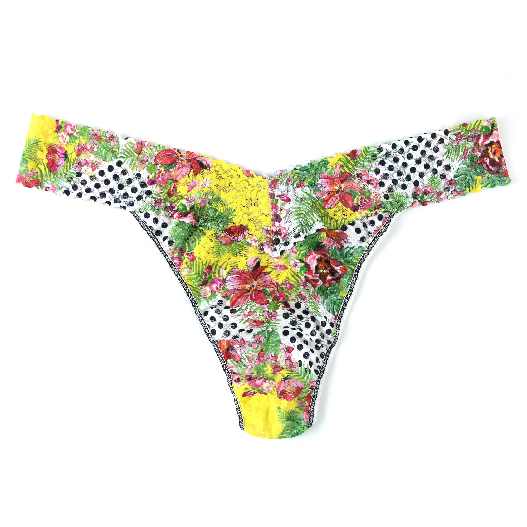 Plus Size Signature Lace Original Rise Thong | Multi Color