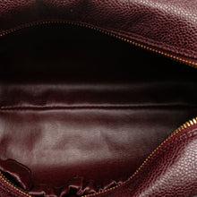 Chanel | Pre-Owned CC Caviar Pouch | Red/Burgundy