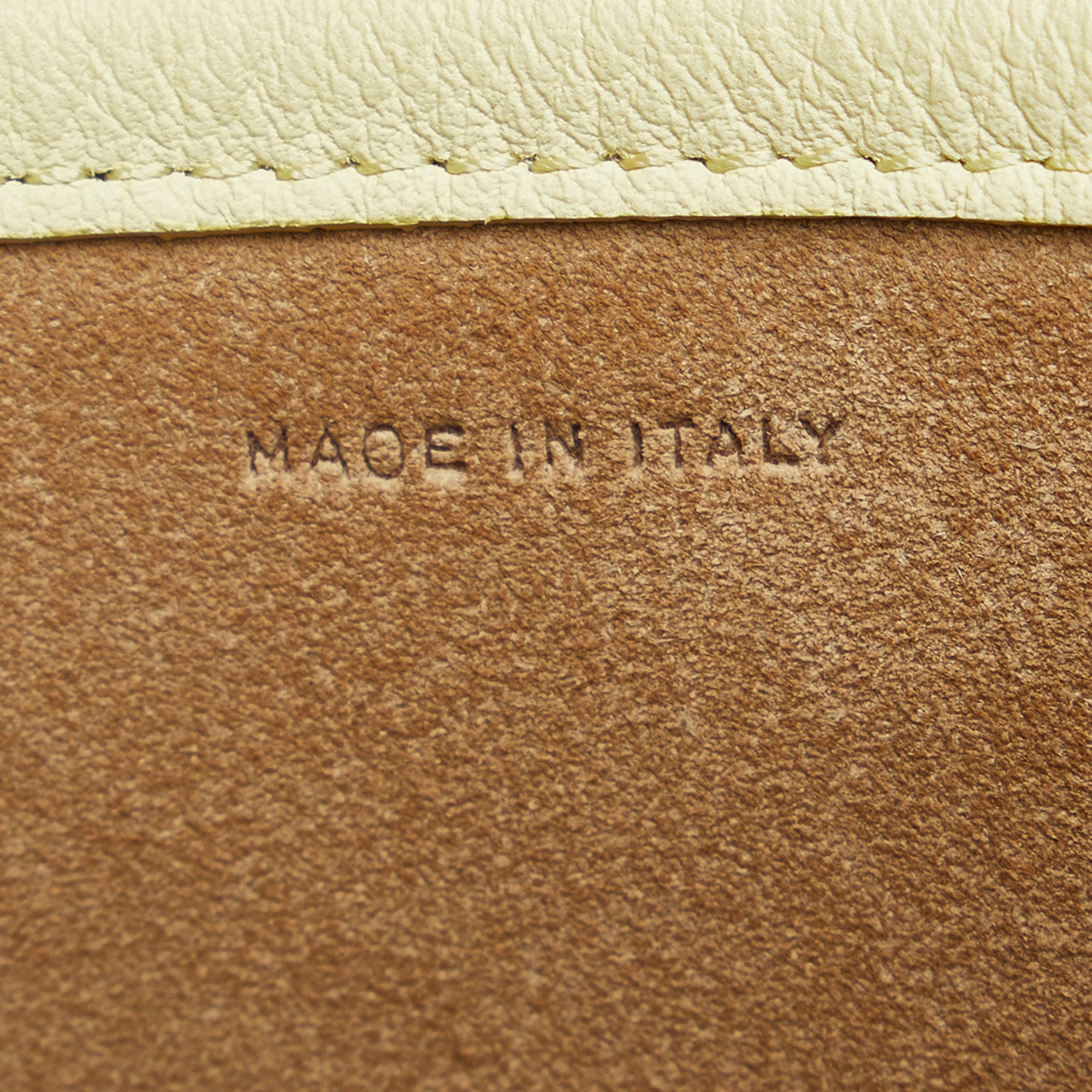 The Row | Pre-Owned Medium N/S Park Tote | Yellow/Light Yellow