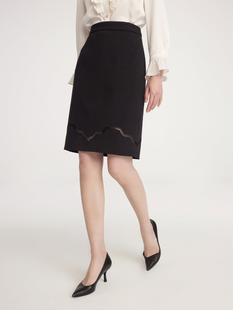 Wool Skirt | Black