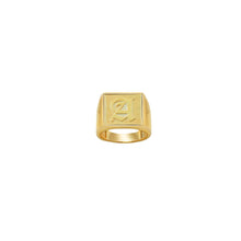 The Old English Square Signet Ring | Sterling Silver | Size 10