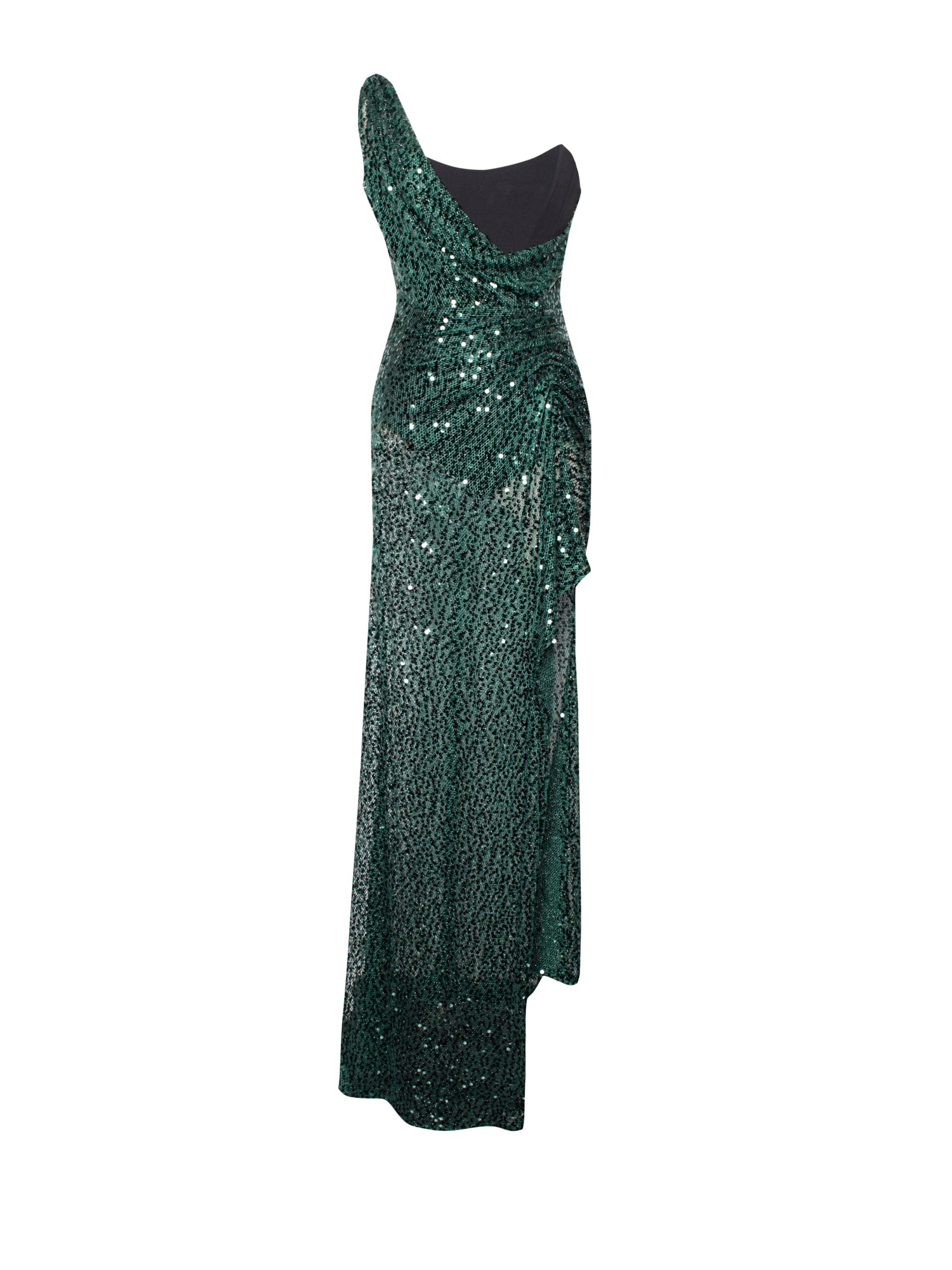 Umme Sequin Gown | Emerald Green