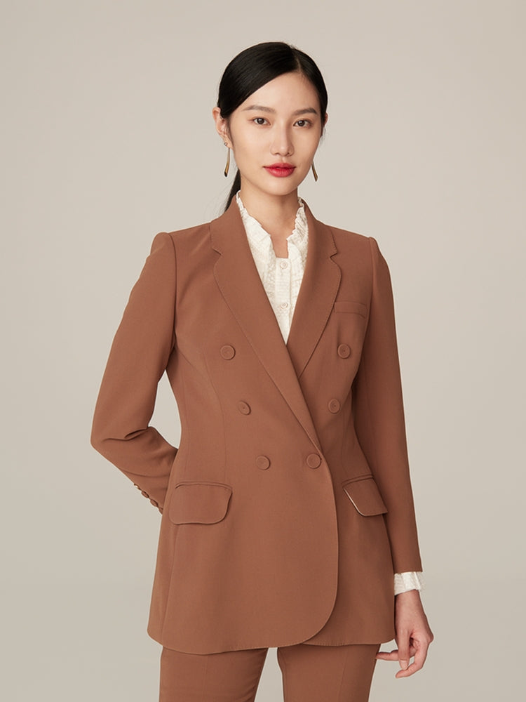 Fitted Blazer | Brown