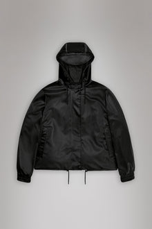 RAINS String W Jacket Black Grain Jacket