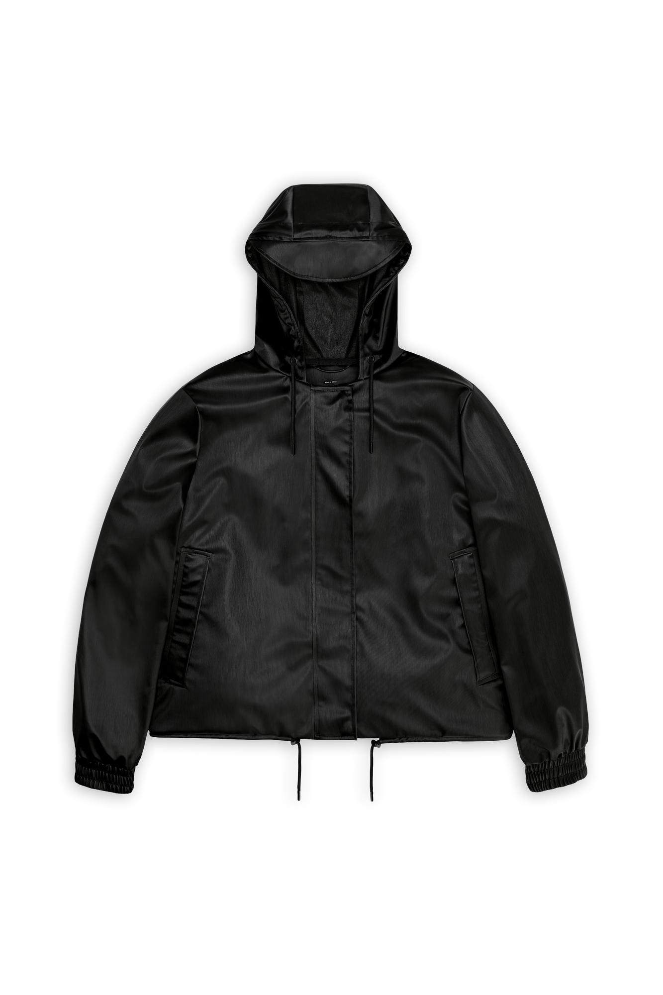 RAINS String W Jacket Black Grain Jacket