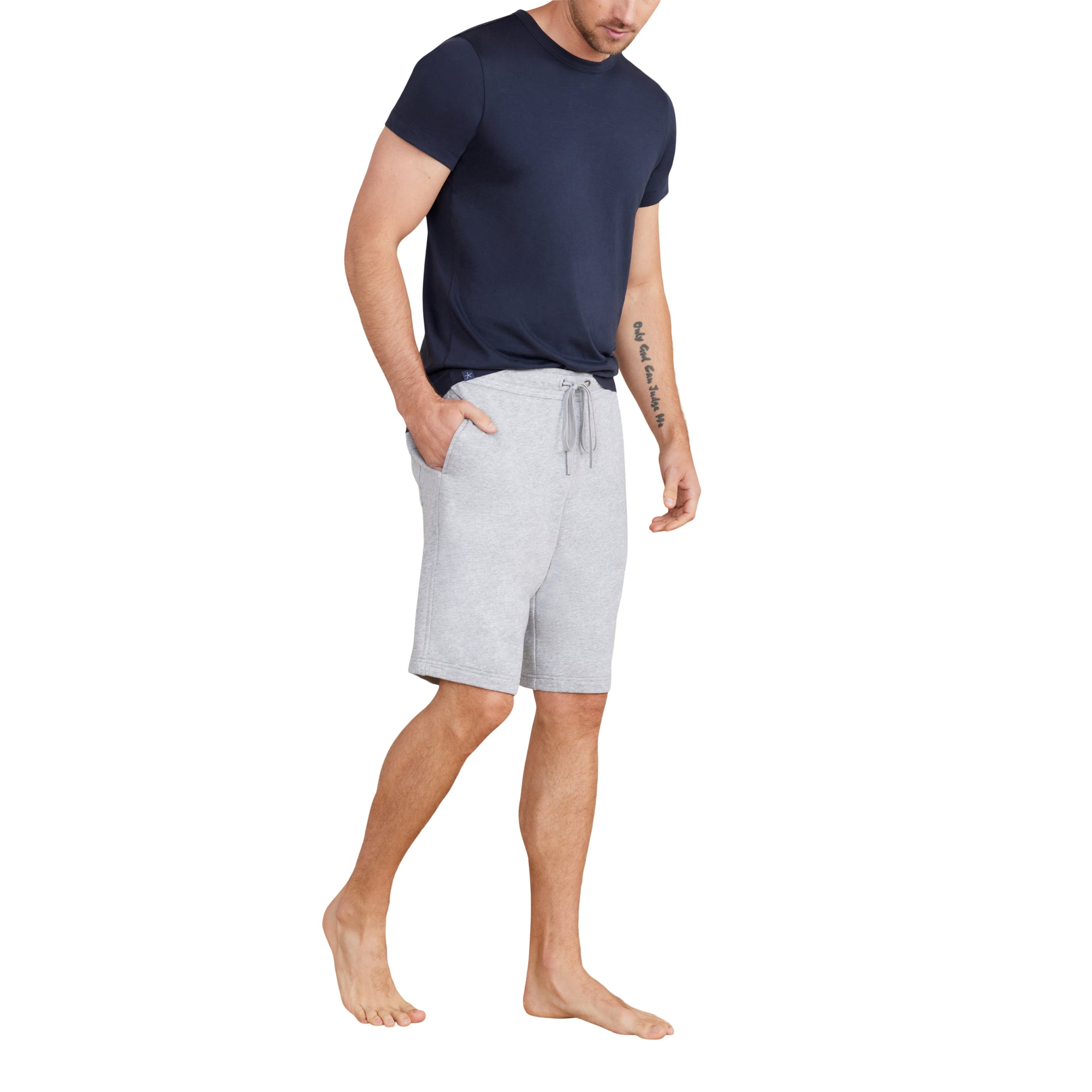 Malibu Collection Men's French Terry Short | He Gray