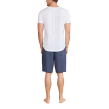 Malibu Collection Men's Washed Jersey Short Sleeve V-Neck | White