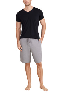 Mens | Malibu Collection Washed Jersey Short Sleeve V-Neck | Black