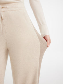 Non-dyeing Cashmere Knit Pants | Beige
