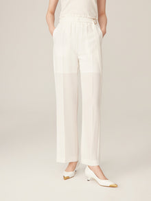 Wide Leg Pants | White