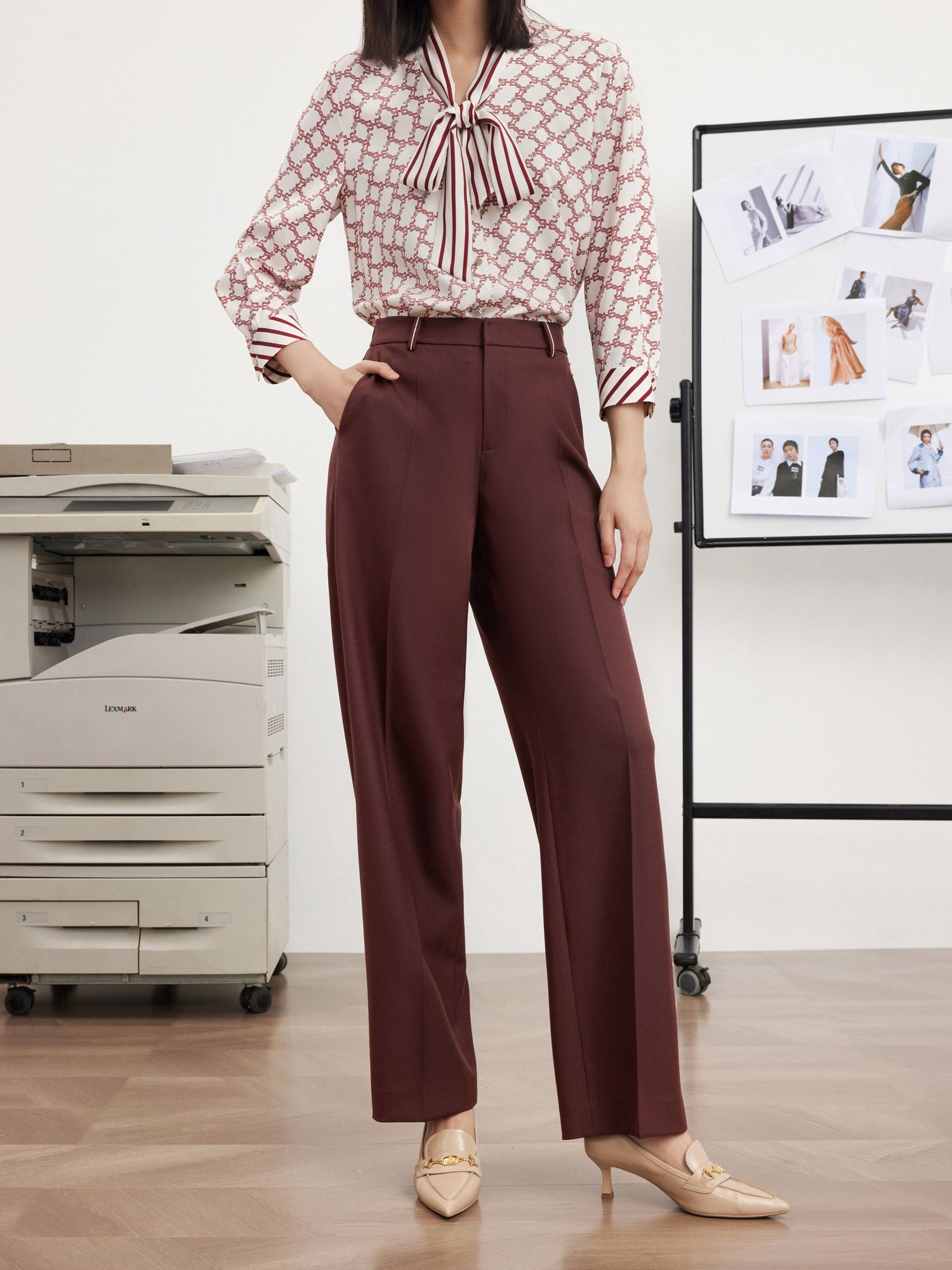 Suit Trouser | Wine Red