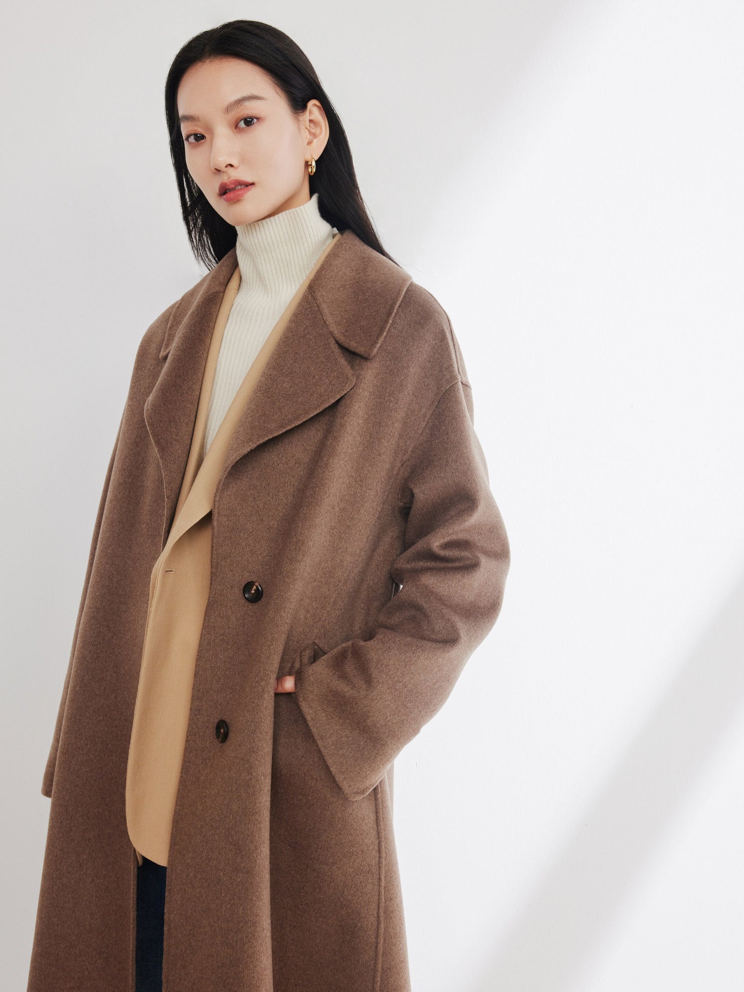 Cashmere Coat Coat | Brown