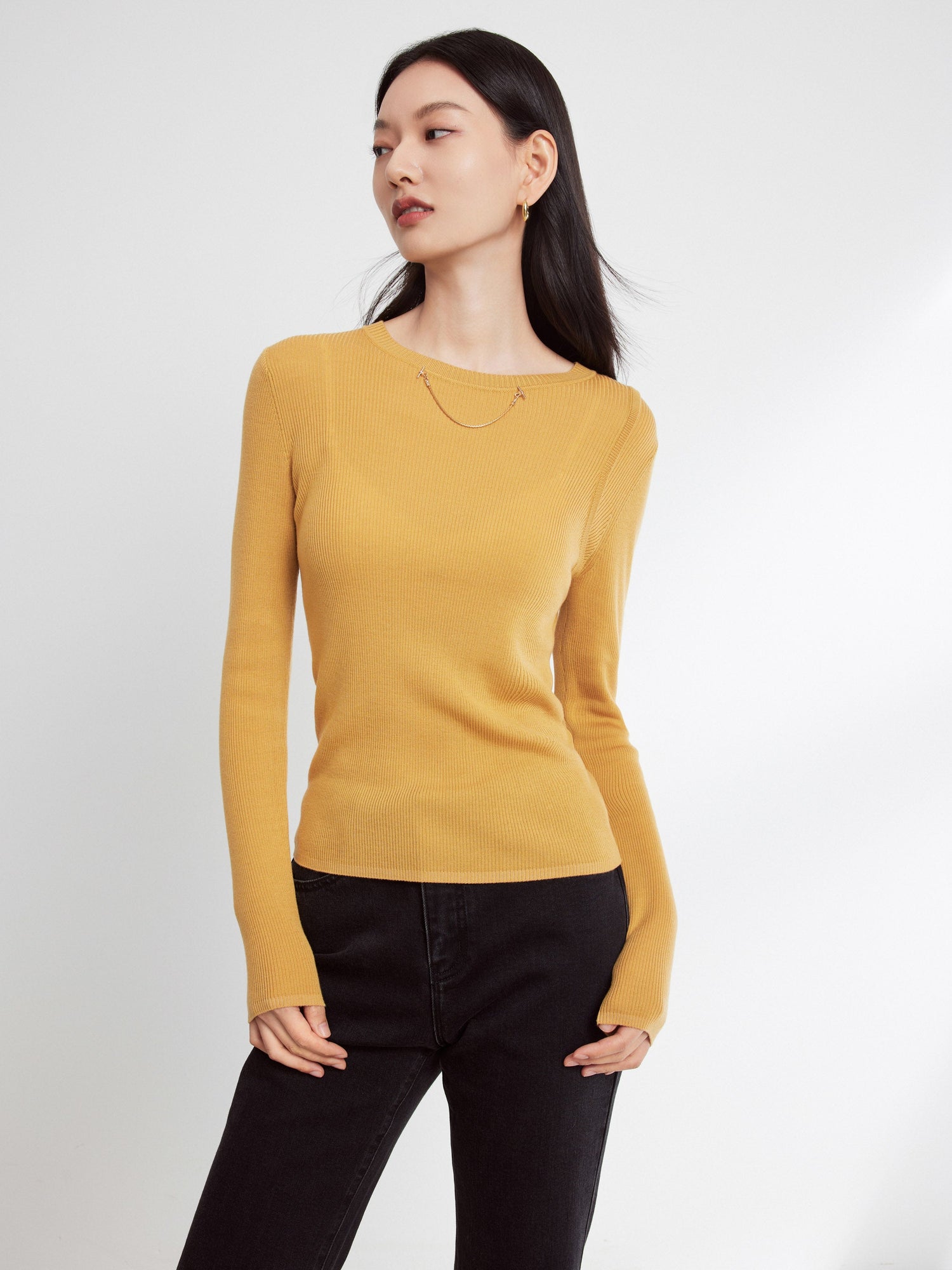 Knitted Top | Yellow