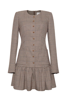 Adams Dress | Glen Hound Plaid