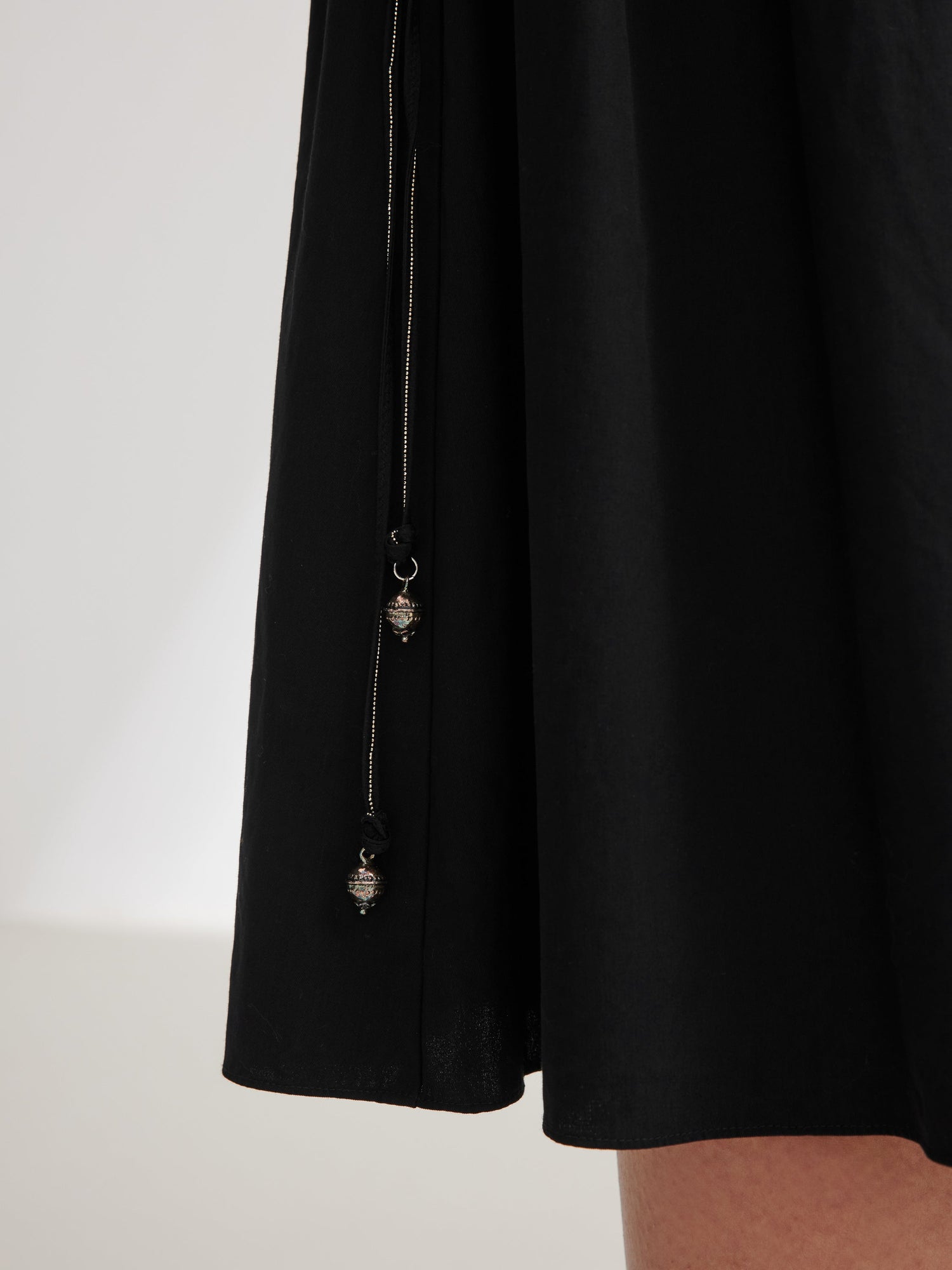 Cotton A Skirt | Black