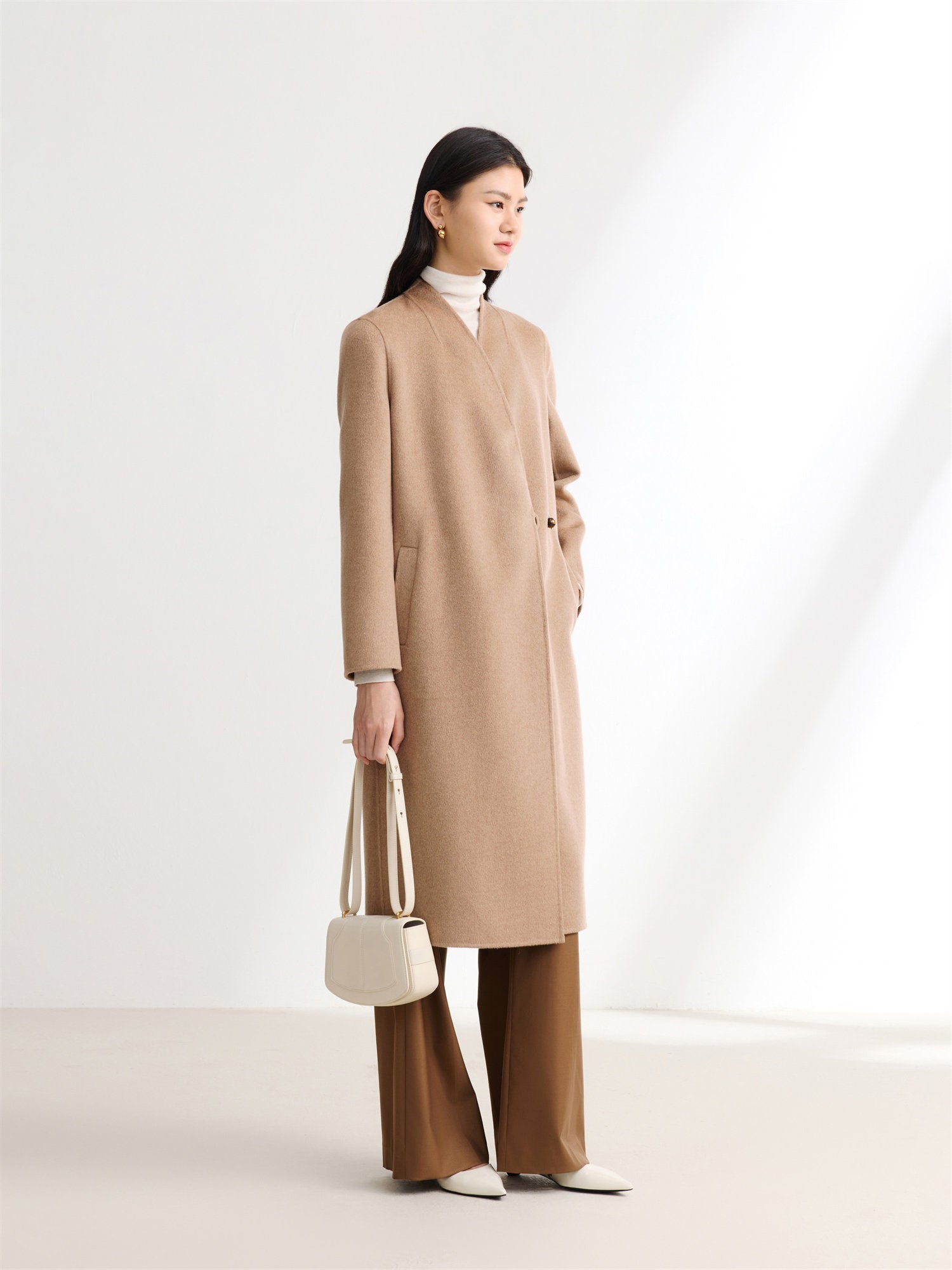Alashan Cashmere Coat | Camel