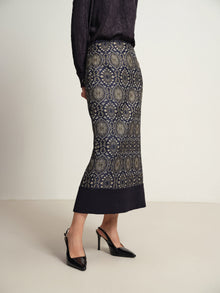 Ethnic Skirt | Navy