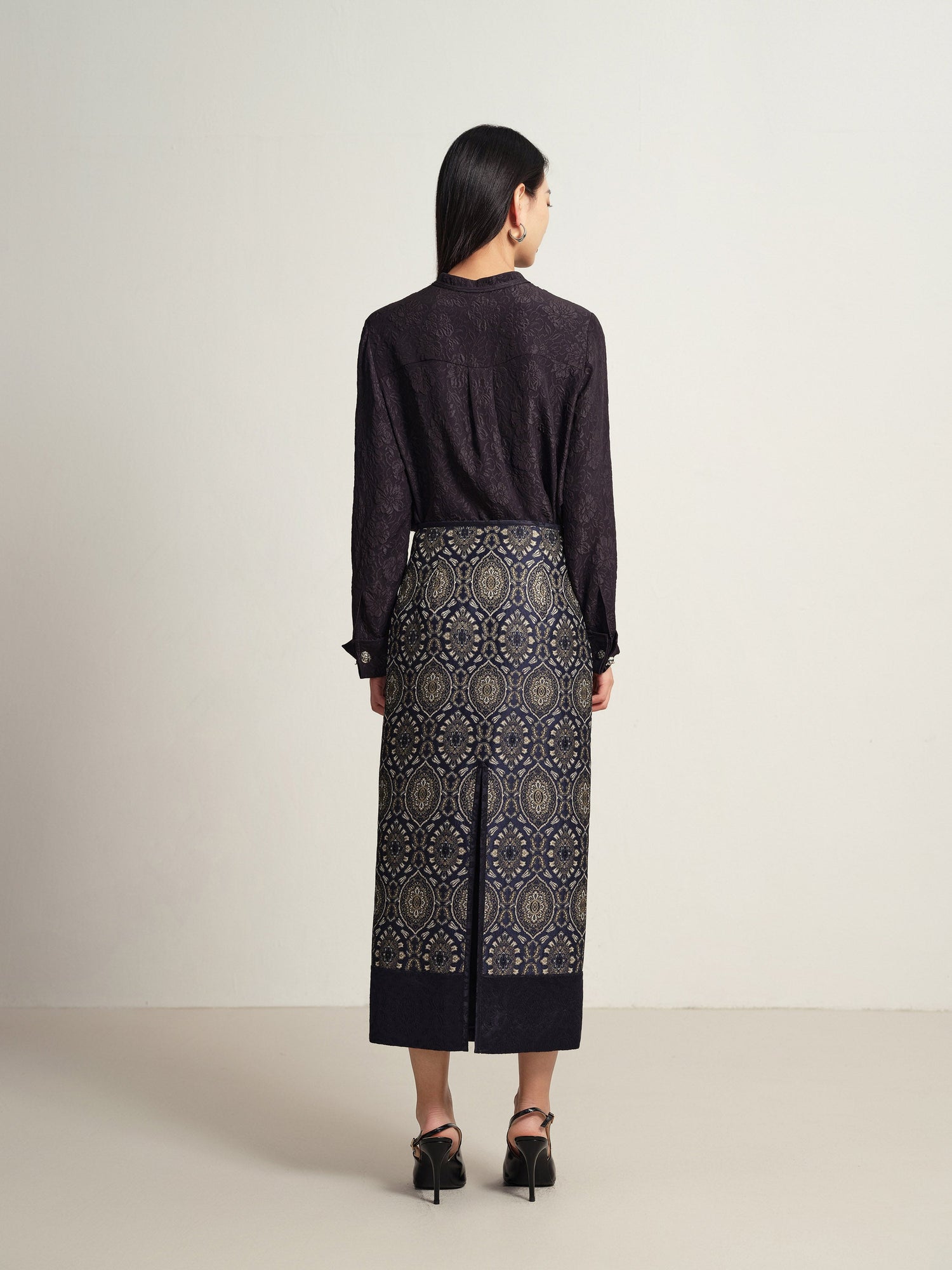 Ethnic Skirt | Navy