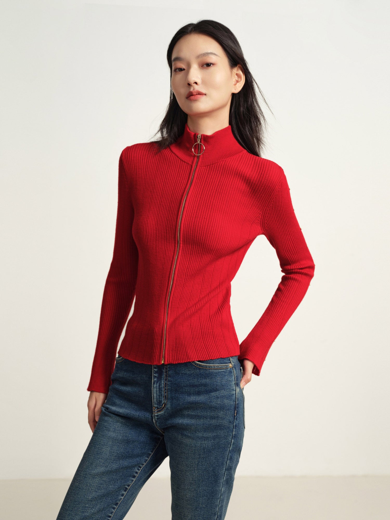 Knit Sweater | Red