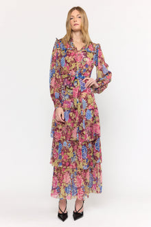Ana Dress | Carmine Floral