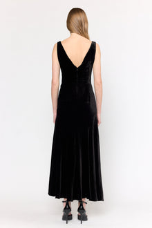 Estrada Dress | Black / Amber Glow