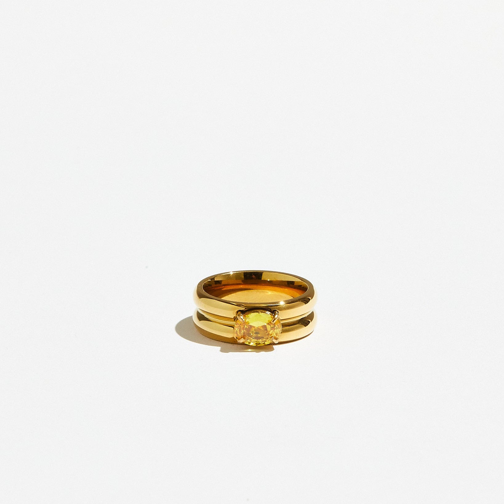 The Split Colored Stone Band | Orange