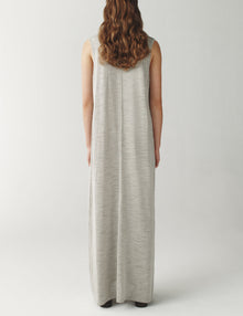 Womens | The Strata Dress in Striated Silk | Shale
