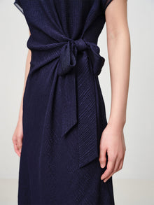 Silk Dress | Navy