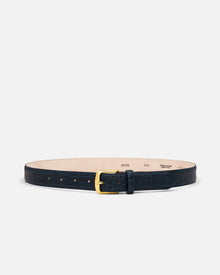 No. 4 Belt | Navy Croc/Gold