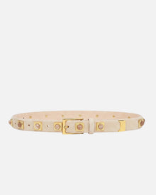 No. 2 Belt | Cream/Gold