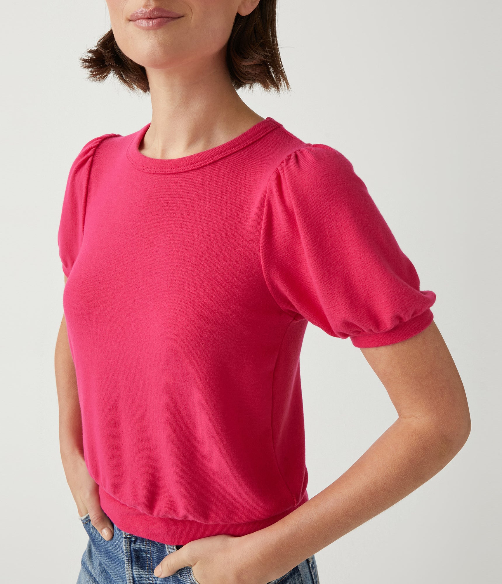 Elise Puff Sleeve Top | Dark Voltage