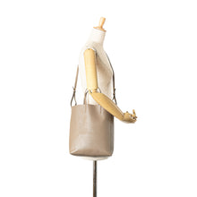 Celine | Pre-Owned Small Grained Calfskin Vertical Cabas Satchel | Brown/Beige