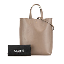 Celine | Pre-Owned Small Grained Calfskin Vertical Cabas Satchel | Brown/Beige
