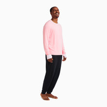 Modal French Terry Long-Sleeve Lounge Tee | Flamingo/Taffy