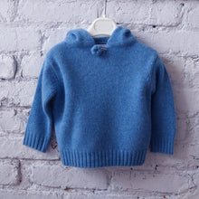 Baby Cashmere Hooded Sweater | Sapphire