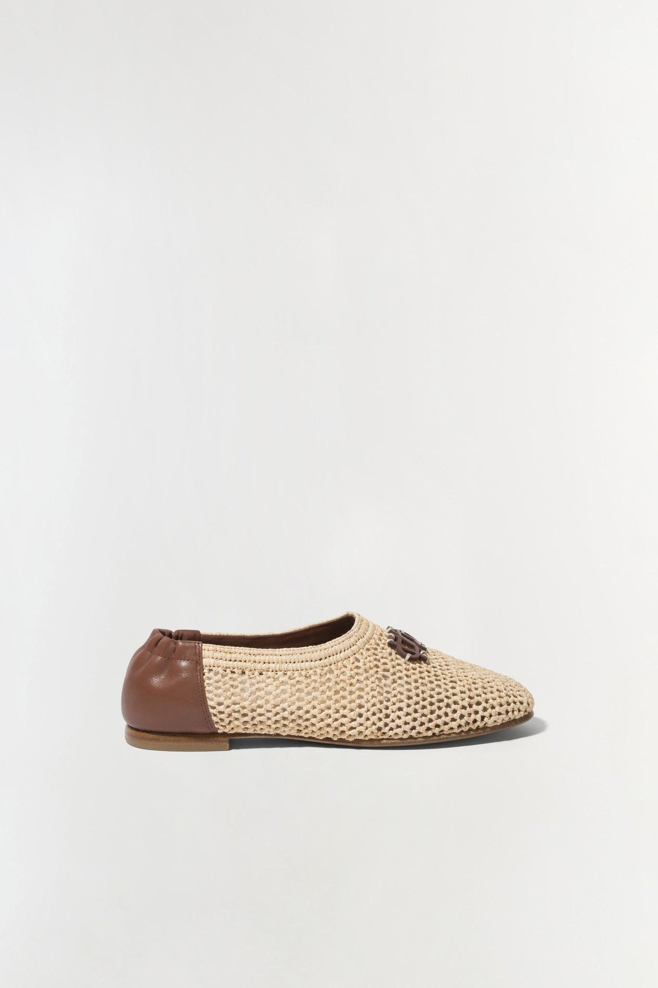 Womens | Eden Raffia Flat | Natural